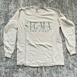 Tri Sigma 1898 long sleeve t shirt, comfort colors, M